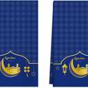 XCHI Blue Golden Castle Lantern Stars and Moons Ramadan Kareem Kitchen Towels Dish Towels 18x26 Inch Home Decorations Hand Towels Set of 2 Drying Dishcloth
