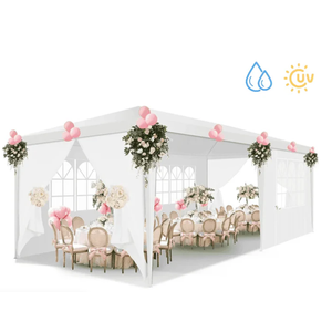 COBIZI Party Tent 10x10 Canopy Tents for Parties with 4 Removable Sidewalls, Waterproof Outdoor Tent for Weddings and Events