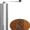 Manual Coffee Grinder, Multi Adjustable Settings, Portable Hand Coffee Grinder with Ceramic Burr & Detachable Hand Crank for Travel, Camping, Office, Espresso, Pour-Over and More