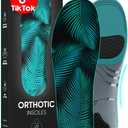 CRUVHEAL 220+ lbs Plantar Fasciitis High Arch Support Insoles Men Women - Orthotic Shoe Inserts - Boot Work Shoe Insole (Emerald, S) (S(Men 6.5-8.5/Women 7.5-9.5))