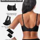 Bras for Women No Underwire - Womens Bralettes Wireless Seamless Padded Bra Comfortable Tshirt Bras (Black, M)