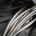 Garden Hose Holder for Outside - Upgraded Water Hose Holders with 5 Spikes & 2 Shepherds Hooks, Freestanding Hose Stand Heavy Duty Hose Hanger Hose Storage Hose Reel Rack for Outside Yard Lawn (Black)