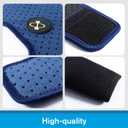 Coodeo Dog Recovery Suit, Cone Alternative - Abrasion Resistant, Waterproof & Washable 2.5mm Thick Sleeves to Prevent Licking, Biting Wounds (Blue, L)