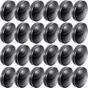 Jetec Magnetic Curtain Weights, Plastic Covered Heavy Duty No Sew Shower Curtain Magnets, Avoid Blowing Around, Work for Drapery, Tablecloth, Flag, Outdoor Liner(Black,24 Sets)