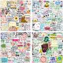 300 PCS Inspirational Stickers for Adults, Scrapbook Vision Board Supplies Motivational Stickers for Water Bottles Laptop, Positive Mental Health Quote Vinyl Stickers for Teens Kids Teachers Students