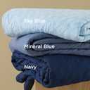 Bedsure Quilts Queen Size - Lightweight Bedspreads Queen Size with Basket Weave Pattern, Soft Quilt Bedding Set, Navy Comforter Set Coverlet for All Seasons with 2 Pillow Shams (90" x 96") | Skin-Friendly Soft, All-Season Comfort, Breathable, Lightweight, Machine Washable