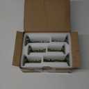 Green Candlestick Holders Set of 6, Taper Candle Holders, 4.3" H & 6.3" H Glass Candle Holder for Candlesticks & Pillar Candles, Candle Holder for Wedding and Dining Table Decor