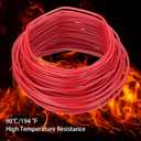 MECCANIXITY THHN Wire 14AWG 200 Feet Electrical Wire Insulated Solid Copper Rated up to 600 Volts for Residential Industrial Grounding Electrical, UL Listed, Red