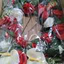 Cemetery Wreaths Decoration - Headstone Wreaths with Rose Camellia Daisy for Graves on 30 inch Tall Easel Stand, Spring Wreath for Front Door Decoration