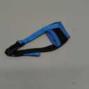 LUCKYPAW Dog Muzzle Anti Biting Barking and Chewing with Comfortable Mesh Soft Fabric and Adjustable Strap, Suitable for Small, Medium and Large Dogs(Blue Trim,XS) (XS-Snout(3-4"))
