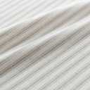 Door Curtains for Front Door Glass Window,Striped Sheer Linen 40 Inch Short Curtains for Small Windows,Farmhouse Ticking Stripe Print Privacy Curtains 25x40 in Length,Taupe