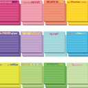 24 Pcs Inspirational Sticky Notes with Lines 3 x 3 Inch Positive Affirmation Mental Health Self Sticky Pads Employee Appreciation Gifts Bulk for Teacher Nurse Coworkers Office Work Studying Supplies