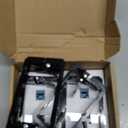 4 Pack Ethernet Coax Wall Plate 2 Port Cat6 RJ45 F Type Keystone Jack Connector with Single Gang Low Voltage Mounting Bracket