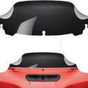 Amazicha Black 7" Wave Windshield Windscreen Compatible for 2014-2024 Harley Davidson Touring Street Glide/Electra Glide/Ultra Limited/Tri Glide FLHT FLHX FLHXS FLHTK (7'', Black)
