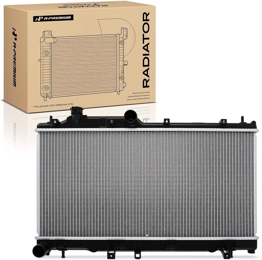 A-Premium Engine Coolant Radiator Assembly Compatible with Subaru Outback 2010-2014 H4 2.5L, Legacy 2010-2014 H4 2.5L, WRX 2015-2021 H4 2.0L