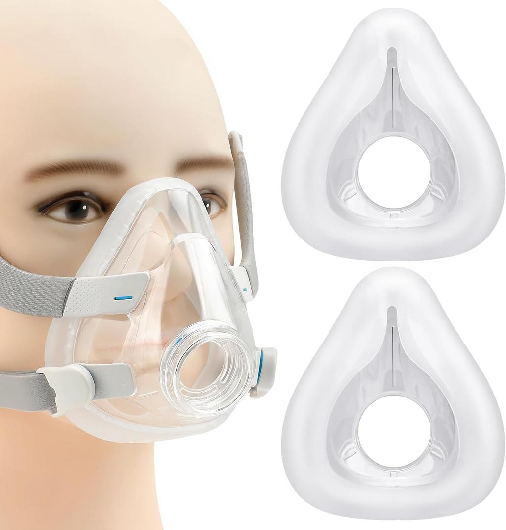 2-Pack Replacement Cushions for AirFit F20(M) - Reliable Seal, Comfortable Fit and Durable - Covers Nose and Mouth - Compatible with Original F20 Frame (Medium)