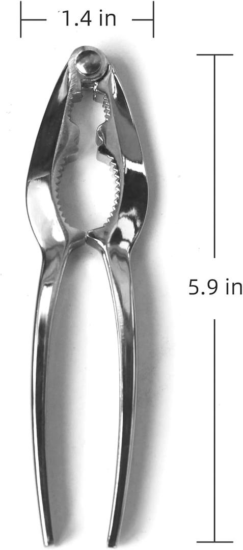 Heavy Duty Walnut Plier Opener Tool - Nut Cracker for Macadamia Nuts, Pecans and More