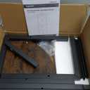 CAPHAUS 4 Tier Corner Shelf, 46.5-Inch Tall Bookshelf, Display Rack With Metal Frame, Round Shelf Unit, Small Stand for Bathroom, Living Room, Home, Office, Rustic Oak