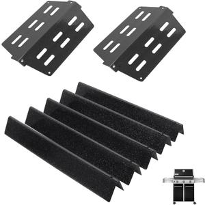 7620 Flavorizer Bars and 7622 Heat Deflector for Weber Genesis 300 Series E320, S310, E310, S330, E330, S-310, S-320, S320 with Front Control Grills, Replacement Parts for Weber 7621 65505,17.5 Inch