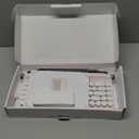 YUNZII Upgraded Wireless Typewriter Keyboard, Retro Aesthetic with Integrated Stand,Cute Round Keycaps, USB-C/Bluetooth Connection for Table, Phone, PC and Win/Mac/Android (B307, Baby Pink)