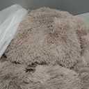 PetJett Calming Medium Dog Bed - 30'' Round Dog Beds, Anti-Slip & Washable Super Soft Fluffy Plush Donut Bed, Anti-Anxiety Premium Comfort Pet Bed, Fits Dogs up to 45 lbs - Beige