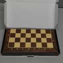 Magnetic Travel Chess Set 12-inch Wooden Magnetic Chess Board 2 Extra Queen Folding Chessboard for Storage Toys & Games for Adults Vintage Chess Game  Family Board Games Educational Toy Sets