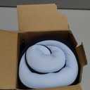 Travel Pillow, 100% Pure Memory Foam Travel Neck Pillow Airplane Neck Support Ergonomic Design for Traveling Suitable for Airplanes,Offices and Cars-Cooling Silk Blue