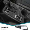 INTGET Small Gear Panel Cover for 2024 2025 2026 Crosstrek/Impreza Accessories Carbon Fiber Plastic Center Console Gear Shift Panel Cover for 2025 2026 Crosstrek(Small Gear Panel Cover)