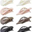 8 Piece French Flat Hair Clips for Women – Matte No-Slip duckbill Claw Barrettes for Thick & Thin Hair, Side Slide Volume Clips for Girls