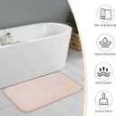Bath Mats 36x24 Non-Slip Absorbent Bathroom Rug, Quick Dry Machine Washable Shower Tub Mat with Rubber Backing, Soft Floor Carpet for Bathroom Decor Waffle White
