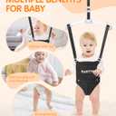 PAHTTO Baby Door Jumper with Soft Rug, Durable Toddler Bouncer with Adjustable Height-Funny Baby Walking Harness, Portable Baby Doorway Jumper for Indoor/Outdoor