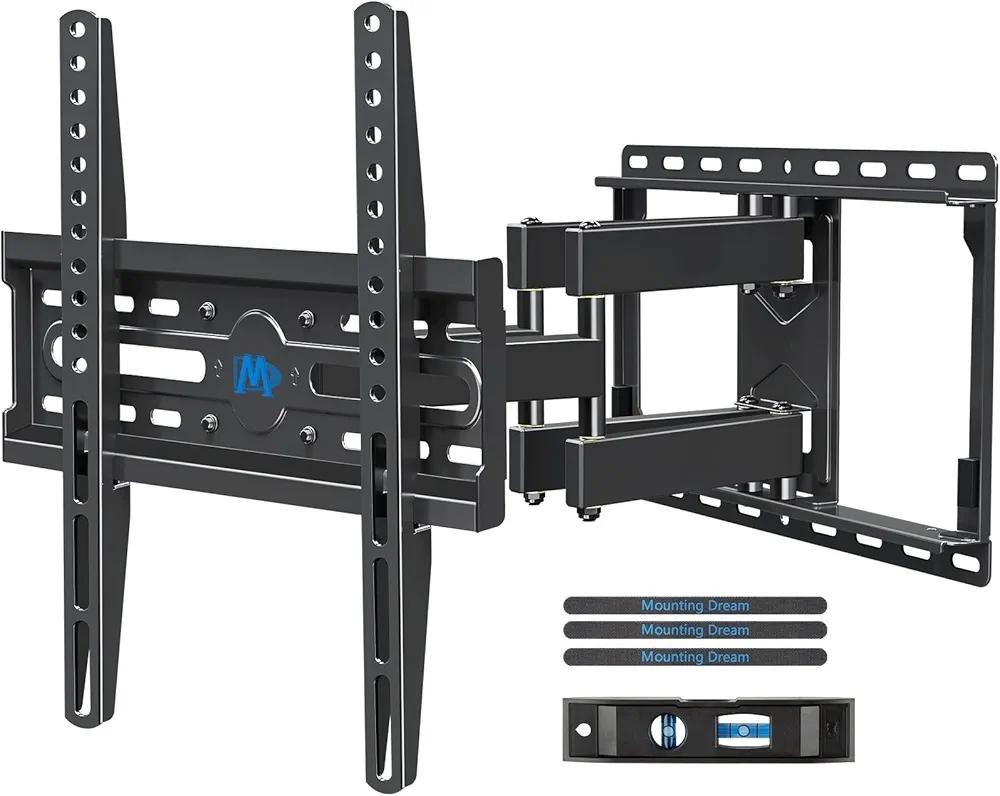 Mounting Dream TV Wall Mount for 32-65 Inch Television, Mount with Swivel and Tilt, Full Motion Bracket with Articulating Dual Arms, Fits 16inch Studs, Max VESA 400X400 mm, 99lbs, MD2380