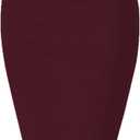 Hybrid & Company Women's Premium Nylon Ponte Stretch High Waist Pencil Suit Skirt Below Knee (2X, 1073t-wine)