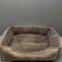 JOEJOY Rectangle Dog Bed for Large Medium Small Dogs Machine Washable Sleeping Sofa Non-Slip Bottom Breathable Soft Puppy Bed Durable Orthopedic Calming Pet Cuddler, Beige (30.0"L x 24.0"W x 9.0"Th)