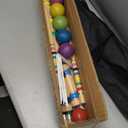 Pointyard 28 Six Player Croquet Set with Premium Wooden Mallets, Colored Ball, Wickets, Stakes, Perfect Outdoor Game, Yard Game, Party BBQ Game for Adults & Families (Includes Sturdy Carrying Bag)