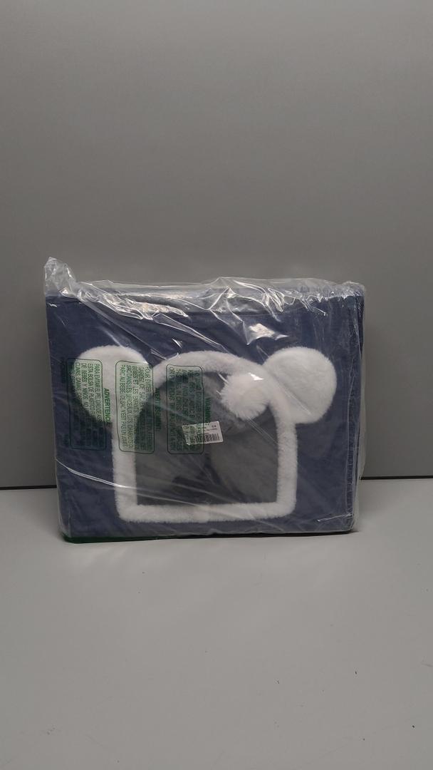 Cat Beds for Indoor Cats, Large Cat House Foldable Cat Cave with Scratch Pad and Hanging Fluffy Ball, Reversible Cushion Hideaway for Pet Cats, 16.5x16.5x13.2 inches, Dark Blue