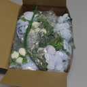 Karoro 4 Bunches Artificial Flowers for Decoration Blue Peonies Fake Roses Arrangements Table Centerpiece Faux Flores for Wedding Home Vase Decor