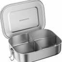 G.a HOMEFAVOR Stainless Steel Bento Lunch Box, Metal Lunch Container with 4-Compartment, 1400 ml, Ideal for Work & Travel, Meal Prep, Leak Proof, Dishwasher Safe