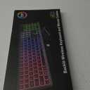 Wireless Keyboard and Mouse Combo - RGB Backlit, Rechargeable & Light Up Letters, Full-Size, Ergonomic Tilt Angle, Sleep Mode, 2.4GHz Quiet Keyboard Mouse for Mac, Windows, Laptop, PC (Black)