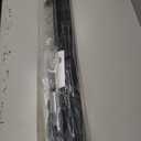 Reinforced 42 Extra Tall x 80 Wide Retractable Baby Gates with Rods to Prevent Crawling Through, Extra Tall Pet Gate for Large Openings Indoor Long Mesh Dog Gate for Stairs and Doorways, Black