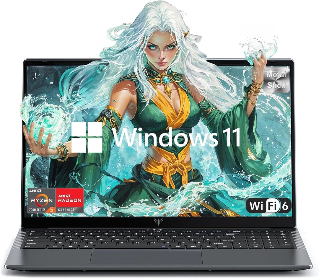 Laptop, 2025 Laptop, D Ryzen 5 7430U (Up to 4.3GHz),16GB RAM 512GB NVMe SSD, 15.6-in IPS Laptop Computer WiFi 6, Numeric Keypad, Home Laptops Office Laptops, HDMI Type-C