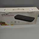 Vacuum Sealer for Food - Tempered Glass Panel, LED Touch Control, Digital Display, Pulse/Moist/Dry/Seal/External Suction Modes, Includes 50 Vacuum Bags & Built-in Cutter(Black)