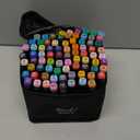 80 Colors Alcohol Markers, Art Markers for Kids Adults Artists Coloring Book Painting Sketching, Dual Tip Drawing Marker Set Perfect for Boys Girls Students Gift (80)