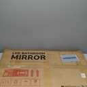 Keonjinn LED Mirror for Bathroom 22" x 30" with Frontlit and Backlit, Stepless 3 Colors Temperature & Dimmable Lighted Wall Mirror, Double LED Strips & UL Listed Driver, Anti Fog Mirrors with Light