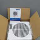 8" Through Wall Fan 305 CFM, Room to Room Air Transfer Fan, Reversible Airflow Design, Programmable Timer, Quietly Circulating Air for Home, Office, Closet, Laundry Room & More