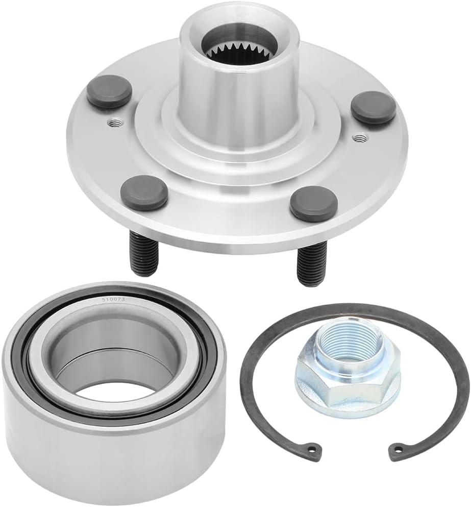 BR930575K - Front Wheel Hub Bearing Repair Kit Compatible with 2006-2015 Honda Civic, 2004-2008 Acura TL, 2003-2007 Honda Accord, 2004-2008 Acura TSX, 2013-2015 Acura ILX, 2007-2010 Honda Element