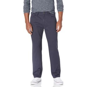 Amazon Essentials Men's Athletic Fit Chinos, Work Pants, 5-Pocket, Cotton Stretch, Navy, 32W x 32L