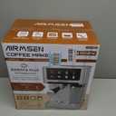 AIRMSEN 20 Bar Espresso Machine with Automatic Milk Frother, Cappuccino & Latte Coffee Maker with Quick Brew Dual Boiler (1350W + 1000W), Stainless Steel, 60oz Water Tank, Touchscreen