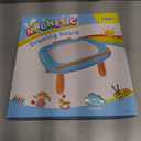 Magnetic Drawing Board, Toddler Girl Toy for 1-3 Year Old, Doodle Board Pad Learning and Educational Kids Toy for 1 2 3 Year Old Baby Birthday - Mint Blue