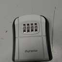 Puroma Key Lock Box, Portable Combination Lockbox Wall-Mounted Key Storage Box for House Keys, Resettable Code Safe Security Lock Box for Home, Office, Apartment Spare Key Storage (1 Pack, Gray)